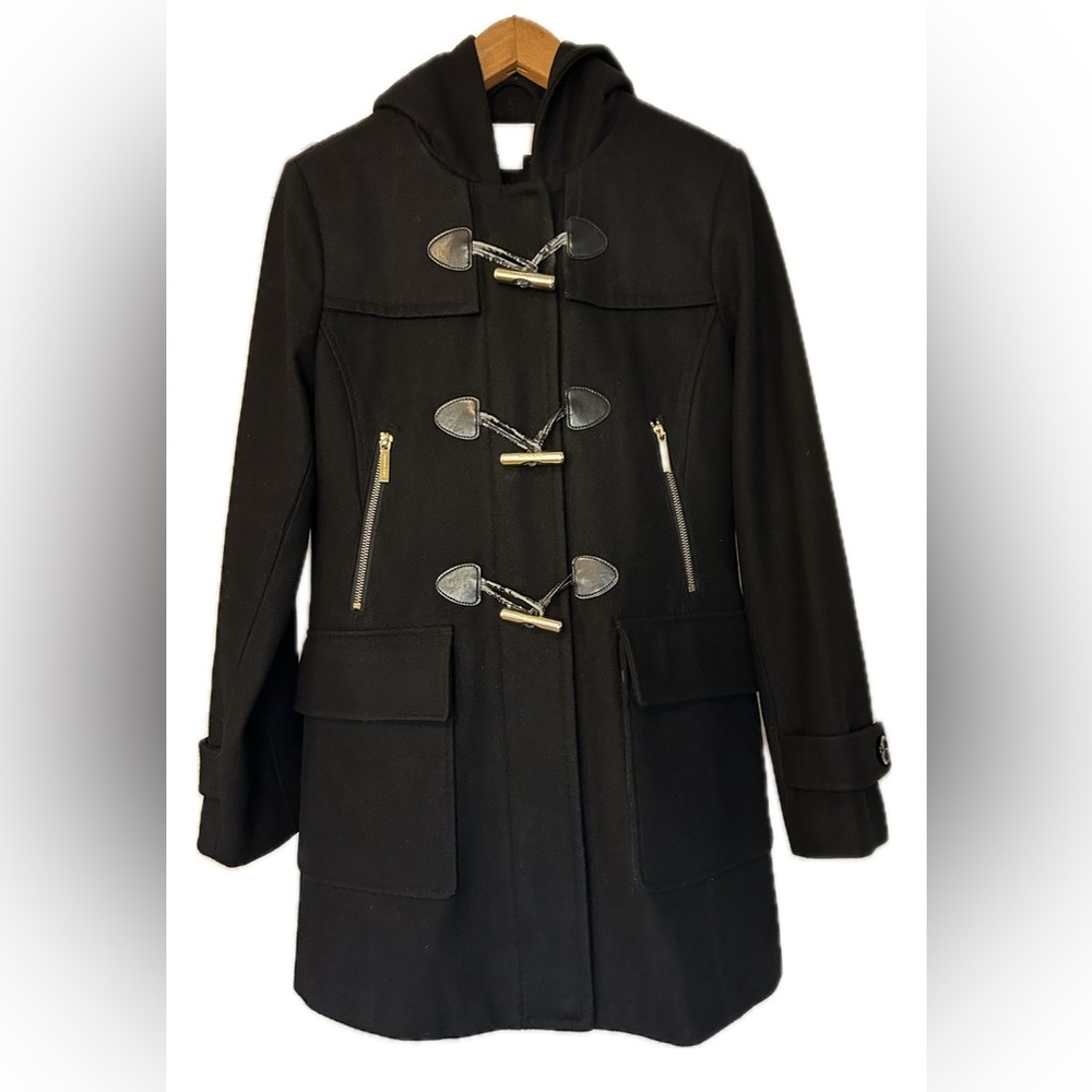 Michael Kors Black Pea Coat Size 2